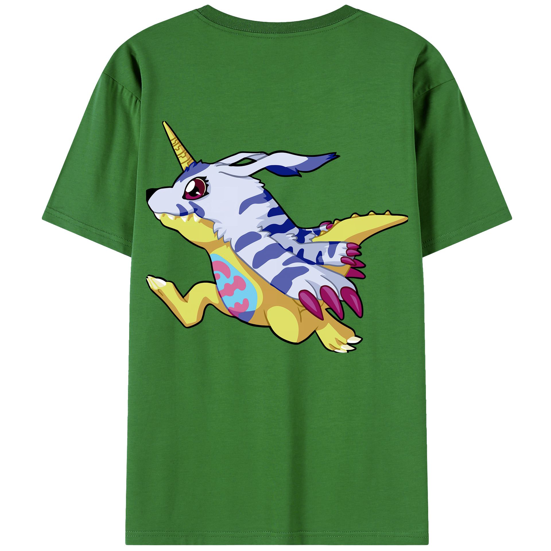 （画像用） Digimon デジタルモンスター/デジモン レディース半袖Tシャツ(バックプリント)